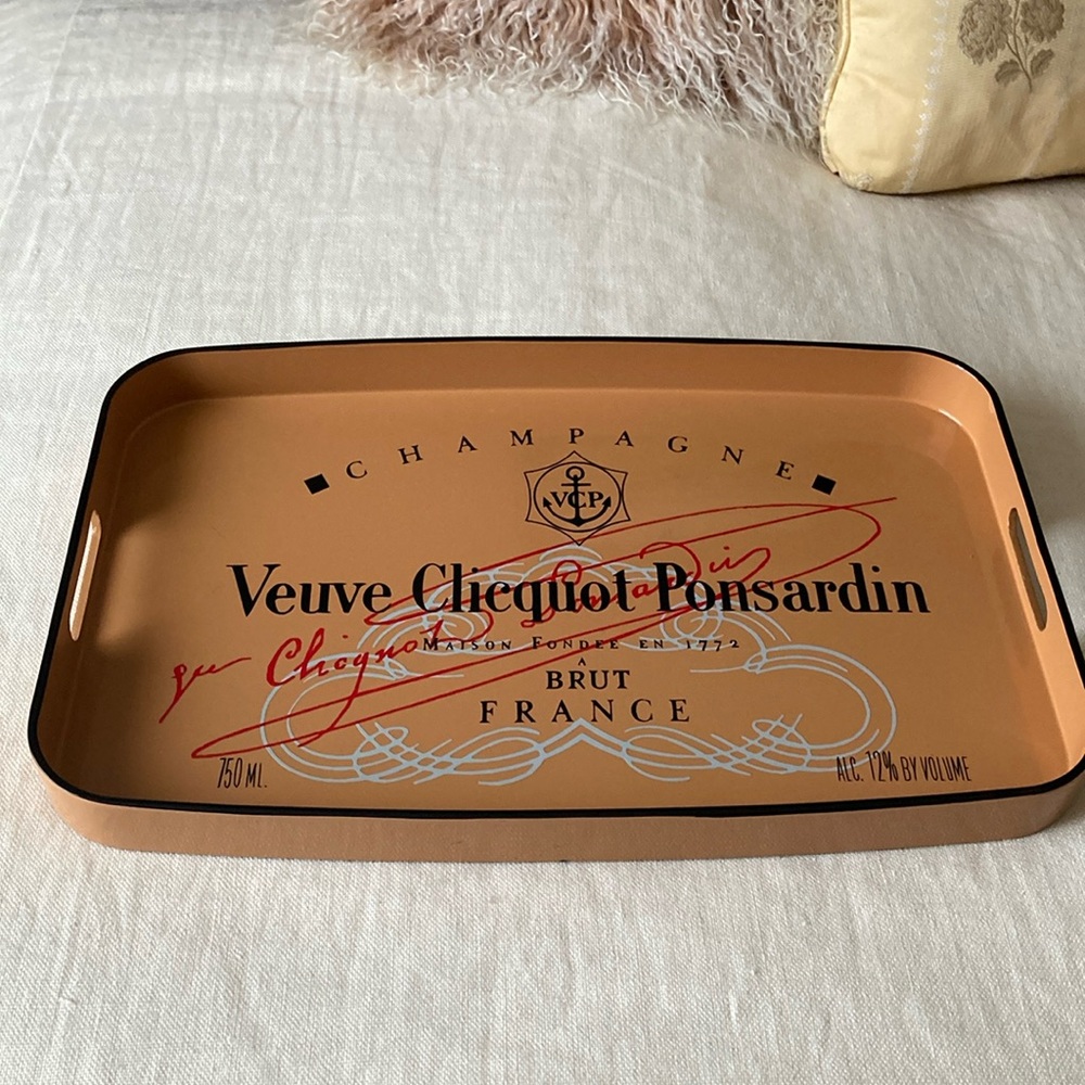 Vintage Veuve Clicquot Ponsardin champagne tray